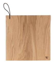 Woodsea Chop-Chop Oak S - Tagliere in rovere 25x24cm con manico in pelle 1208971539