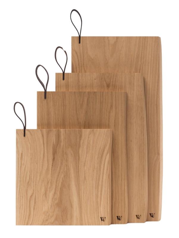 Woodsea Chop-Chop Oak L - Tagliere in rovere 40x24cm con manico in pelle 1208971541