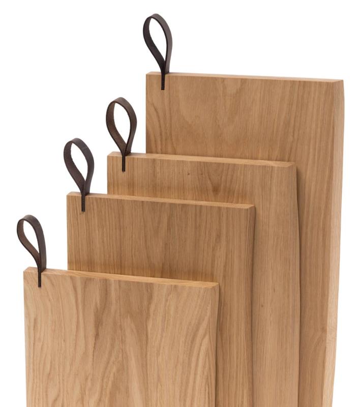 Woodsea Chop-Chop Oak XL - Tagliere in rovere 50x24cm con manico in pelle 1208971542