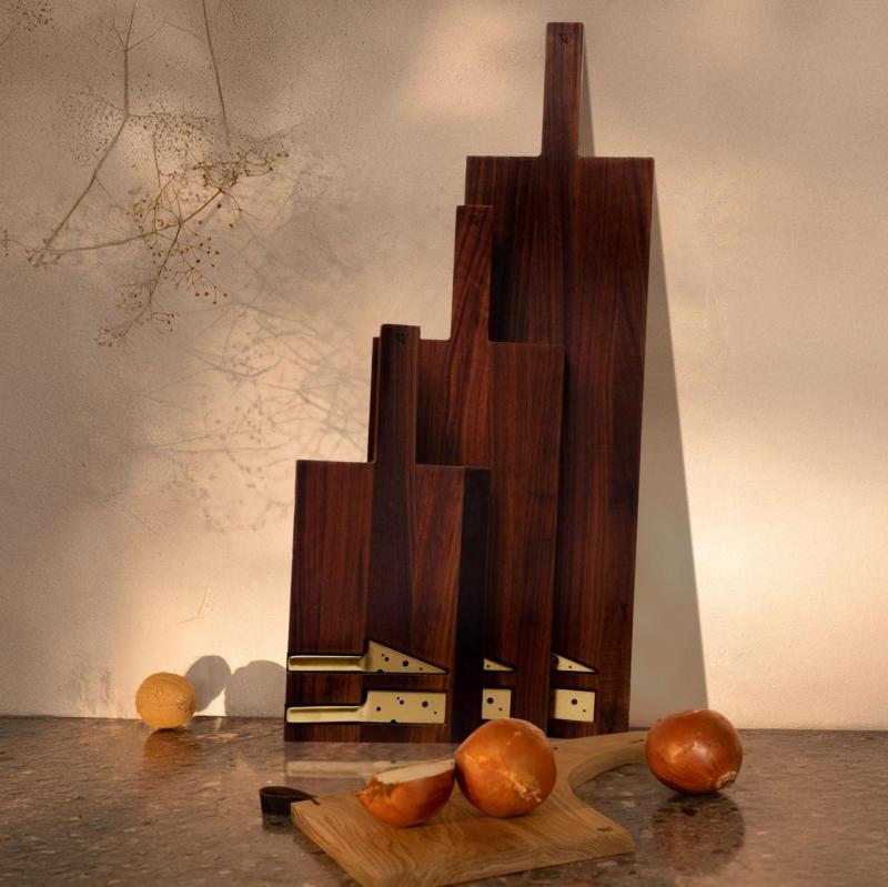 Woodsea Cheese Walnut M - Tagliere per formaggio in noce 55x20cm 1208971559