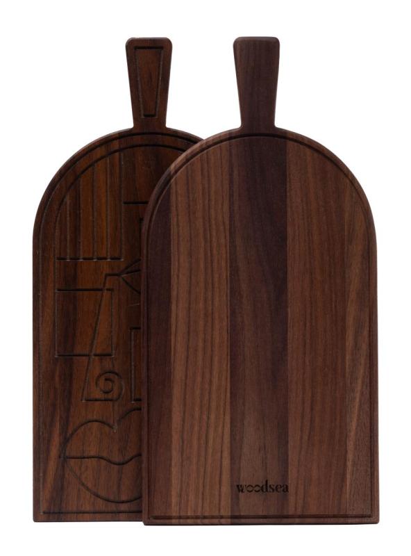 Woodsea Mask Noce - Tagliere e serviplatti in legno di noce Woodsea Mask 38x19 cm 1208971561