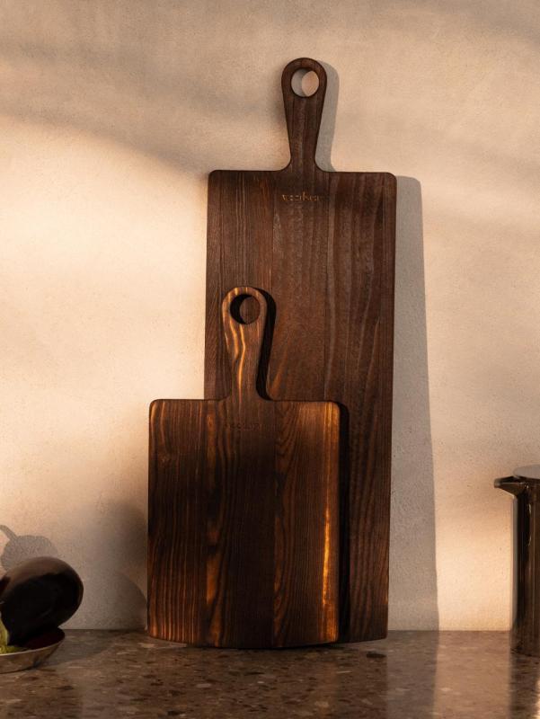 Woodsea Pine Burned L - Tavola da taglio in legno di pino 20x82 cm 1208971577