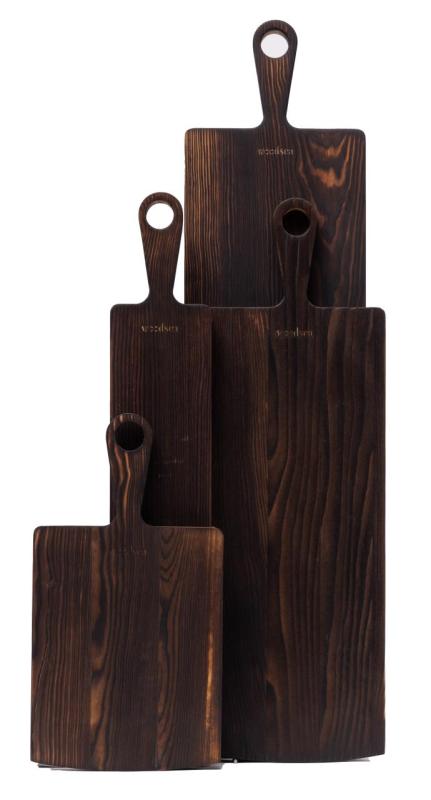 Woodsea Pine Burned - Tagliere in legno di pino 11x62 cm 1208971579