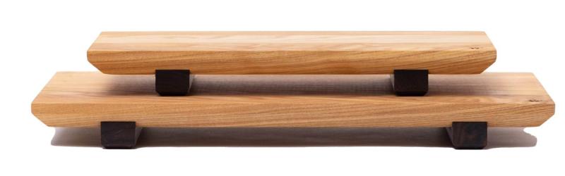 Woodsea Sushi S- Tavola per sushi in legno di frassino con piedini in legno di noce 30x12 cm 1208971584