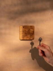 Woodsea End Grain Oak - Portachiavi in Rovere 9x9 cm 1208971600