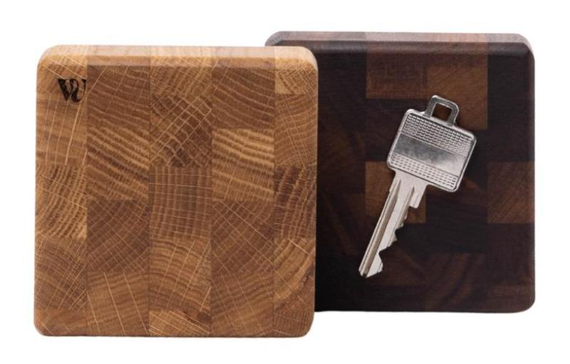 Woodsea End Grain Walnut - Portachiavi in Noce 9x9 cm 1208971601
