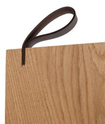Woodsea Serving S - Tagliere in rovere 55x17 cm con manico in pelle 1208971615