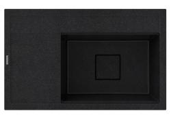 Graniteland Seta Granito nero ardesia Pietra dura Lavabo da incasso 80x50 cm 1208971619