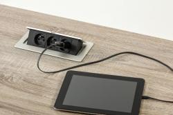 SOFT presa di corrente estraibile, cavo di alimentazione 1,5m