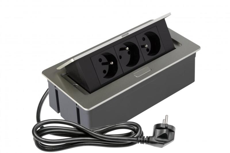 SOFT presa di corrente estraibile, cavo di alimentazione 1,5m