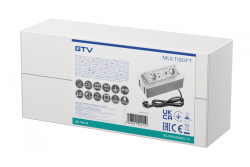 Presa per mobili MULTISOFT 2x Presa con Messa a Terra, USB A+C, RJ45, HDMI, Cavo di Alimentazione con Spina, Bianco