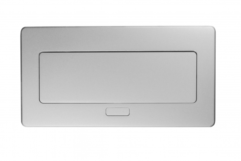 Presa per mobili MULTISOFT 2x Presa con Messa a Terra, USB A+C, RJ45, HDMI, Cavo di Alimentazione con Spina, Alluminio