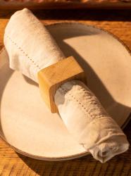 Anello Portatovagliolo Woodsea Noce - Anello Portatovagliolo in Legno di Noce 5x5 cm 2 pezzi 1208971654