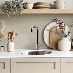 Pure.Sink Rondo Lavello rotondo in acciaio inossidabile, da incasso a filo piano, da incasso sotto piano e da appoggio, 37 cm RD375-SS