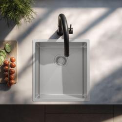 Pure.Sink Luxion Lavello in acciaio inox 36x40 cm sottopiano, incasso a filo e da appoggio PLX3640-02