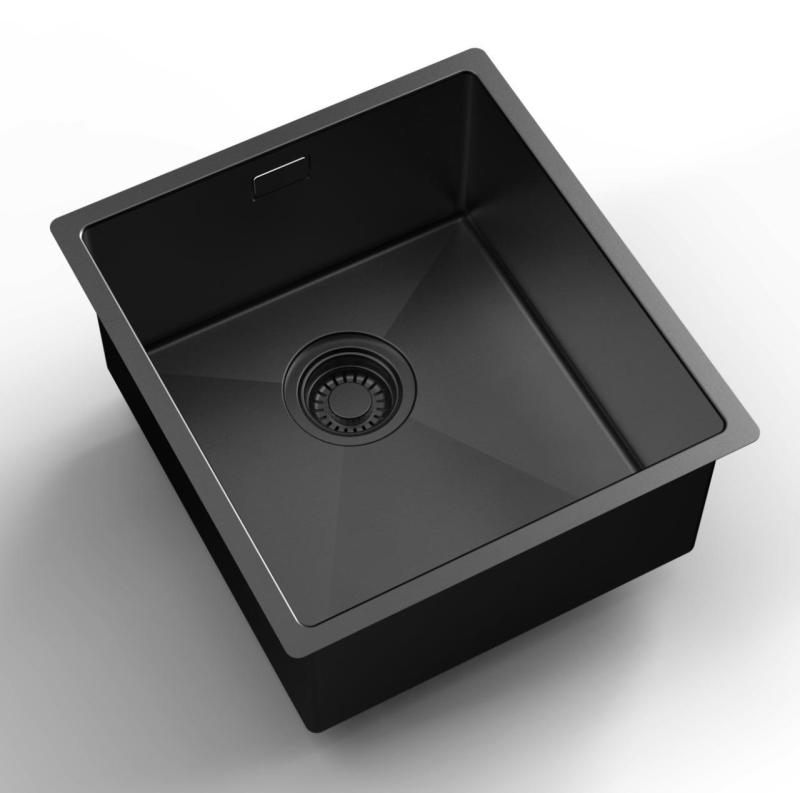 Pure.Sink Luxion PVD Lavello nero 36x40 cm sottopiano, incasso a filo e da appoggio PLX3640-63