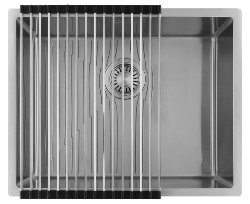 Pure.Sink Luxion Lavello in acciaio inox 50x40 cm sottopiano, incasso a filo e da appoggio  PLX5040-02