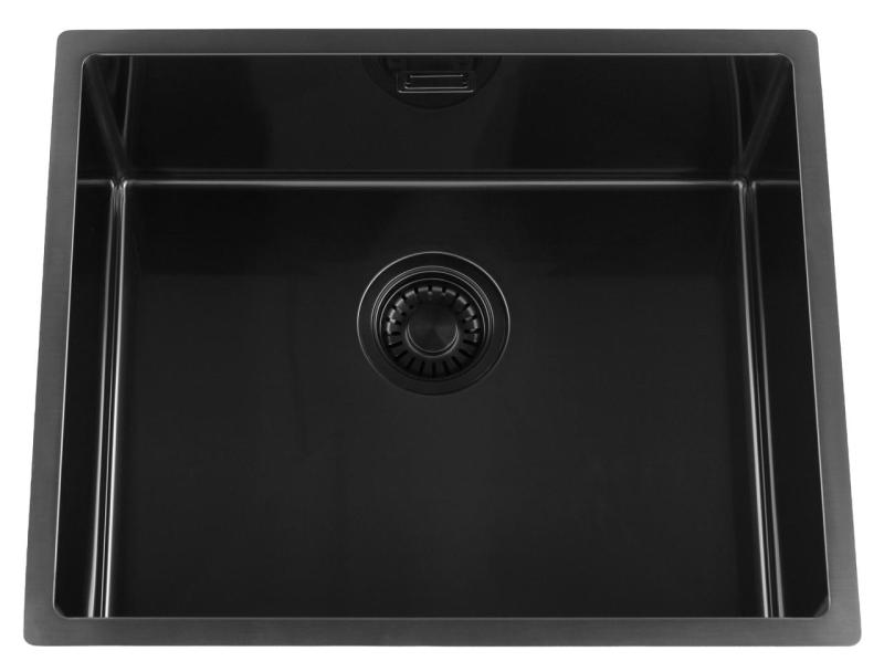 Pure.Sink Luxion Lavello PVD nero 50x40 cm sottopiano, incasso a filo e da appoggio PLX5040-63