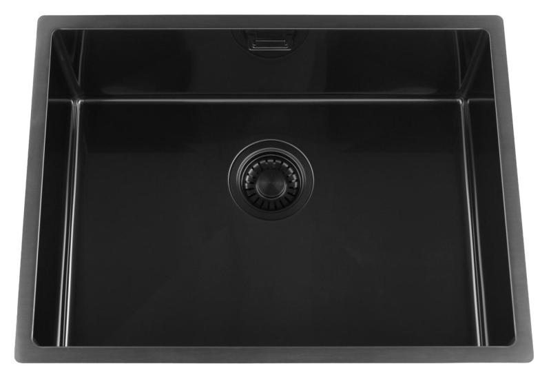 Pure.Sink Luxion PVD Lavello nero 55x40 cm sottopiano, incasso a filo e da appoggio PLX5540-63