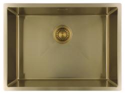 Pure.Sink Luxion Lavello dorato 55x40 cm sottopiano, incasso a filo e da appoggio PLX5540-60