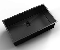 Pure.Sink Luxion Grande lavello PVD nero 74x40 cm sottopiano, incasso a filo e da appoggio PLX7440-63