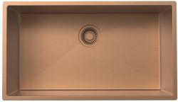 Pure.Sink Luxion Grande lavello in rame 74x40 cm sottopiano, incasso a filo e da appoggio PLX7440-62