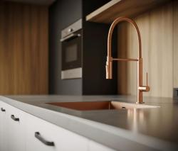 Pure.Sink Luxion Rubinetto da cucina in rame con bocca flessibile e 2 tipi di getto PLXFLEX-62
