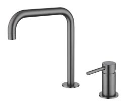 Pure.Sink Luxion Rubinetto da cucina a 2 fori in canna di fucile con bocca a U PLX2HU-61