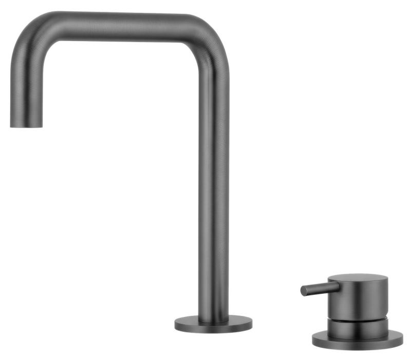Pure.Sink Luxion Rubinetto da cucina a 2 fori in canna di fucile con bocca a U PLX2HU-61