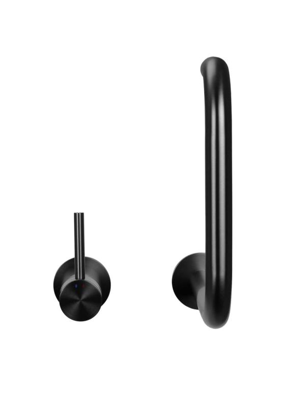 Pure.Sink Luxion Rubinetto da cucina Gun metal a 2 fori con bocca a U PLX2HU-61