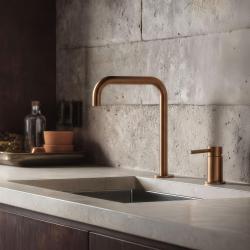 Pure.Sink Luxion Rubinetto da cucina in ottone a 2 fori con bocca a U PLX2HU-62