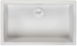 Ausmann Fibre bianco grande lavabo 70x40cm da incasso, da appoggio e da filo con tappo automatico bianco 1208971909