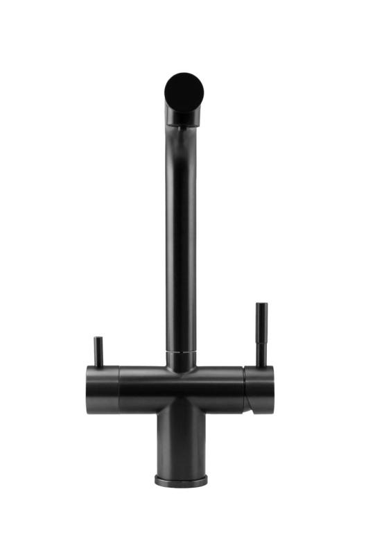 Pure.Sink Elite Steel Clear-S PVD metallo pistola 3-vie Rubinetto da cucina con Bocca Estraibile e Acqua Filtrata PS8120-61