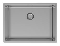 Pure.Sink Exclusivo Lavello in acciaio inox 55x40 cm, raggio 10 mm, incasso, a filo e da appoggio PEX5540-02