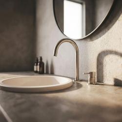 MURO TUA Rubinetto lavabo a 2 fori cromato con bocca rotonda 1208972104