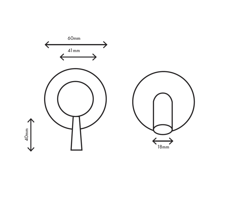 MURO TUA Rubinetto da incasso per lavabo cromato M1.AB1.2.CR