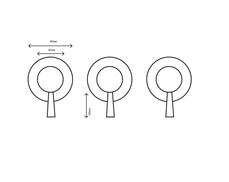 MURO TUA Miscelatore da incasso a parete con 2 rubinetti di arresto cromato M1.B34.R.CR