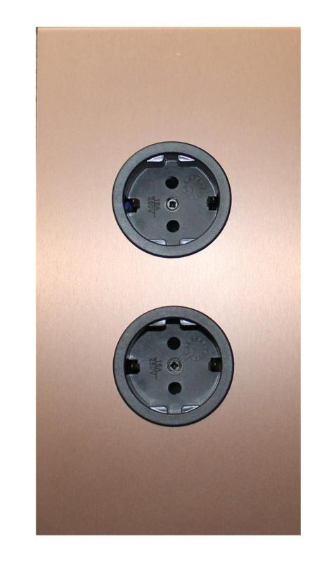 Indux Corner Colonna energetica con 2 prese di corrente con messa a terra in rame 1208972279