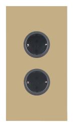 Indux Corner Colonna energetica con 2 prese di corrente con messa a terra Randaarde Oro 1208972283