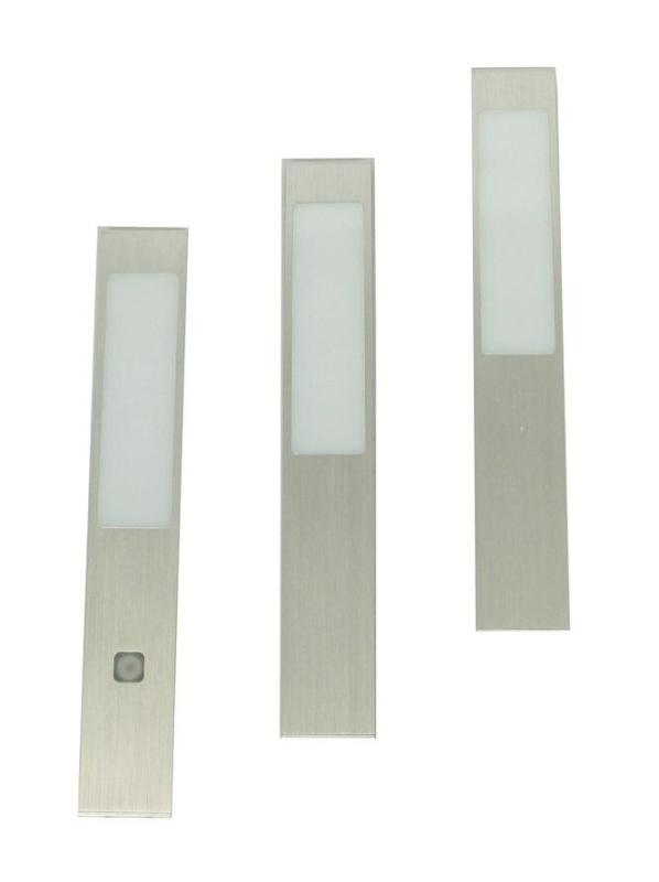 Indux Nex Set LED da incasso per cucina 3x3 W con interruttore touch dimmer integrato in alluminio 1208972335