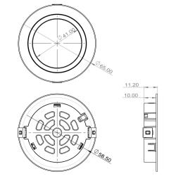 Indux Luma Piccola cucina da incasso Multi Tone LED Set 2 faretti bianchi 1208972386
