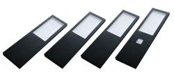 Indux Lino Set LED da incasso per cucina 4 faretti 4W con interruttore touch dimmer integrato nero 1208972392