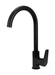 Aquanello Casa Miscelatore monocomando nero per cucina BL-1201-CS