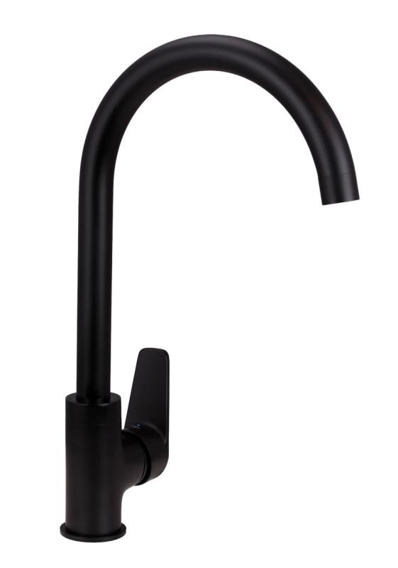 Aquanello Casa Miscelatore monocomando nero per cucina BL-1201-CS