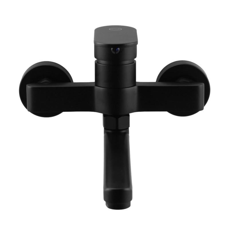 Aquanello Casa Rubinetto da cucina a leva singola nero con bocca di erogazione da 20 cm BL-1420-CS