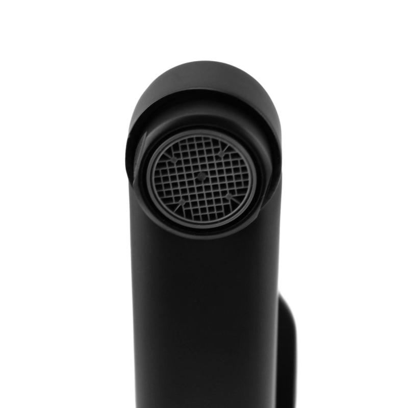 Aquanello Casa Rubinetto da cucina a leva singola nero con bocca di erogazione da 20 cm BL-1420-CS