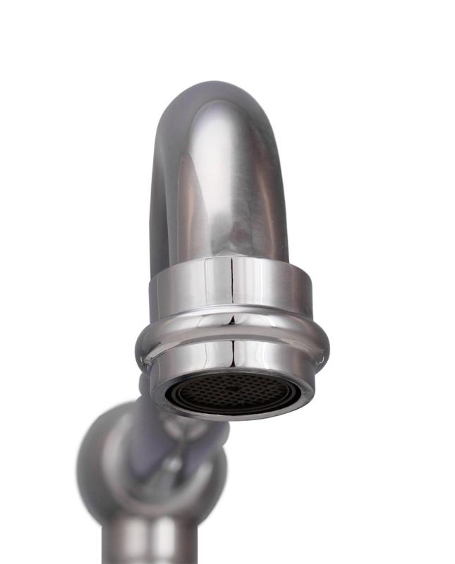 Aquanello Heritage Manor Rubinetto da cucina classico nostalgico Ponte cromato con leva bianca CR-0010-HM