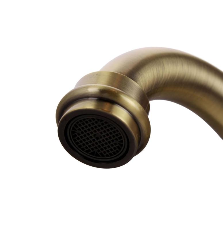 Aquanello Heritage Ascot Cucina classica Rubinetto da cucina nostalgico in bronzo con bocca ad angolo BN-4002-HA