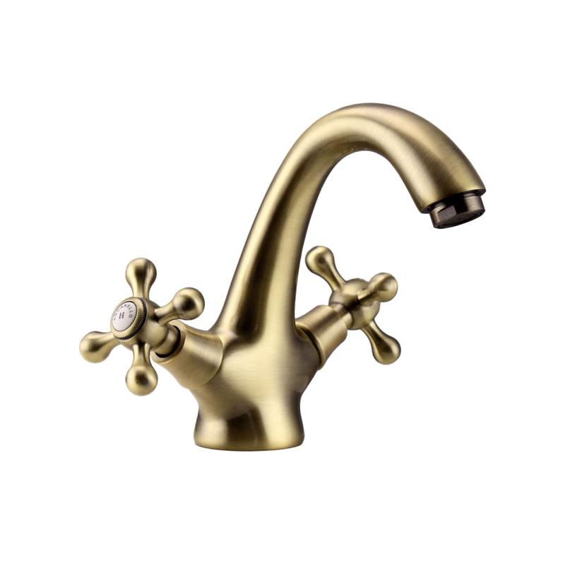Aquanello Heritage Ascot Miscelatore classico nostalgico per lavabo in bronzo BN-4101-HA