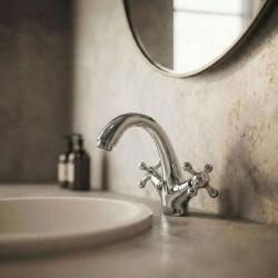 Aquanello Heritage Ascot Miscelatore lavabo classico nostalgico cromato CR-4101-HA